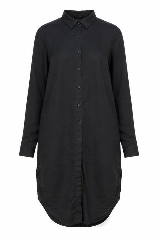 Missguided Womens Black Floral Polyester Shirt Dress Size 10 Collared Button