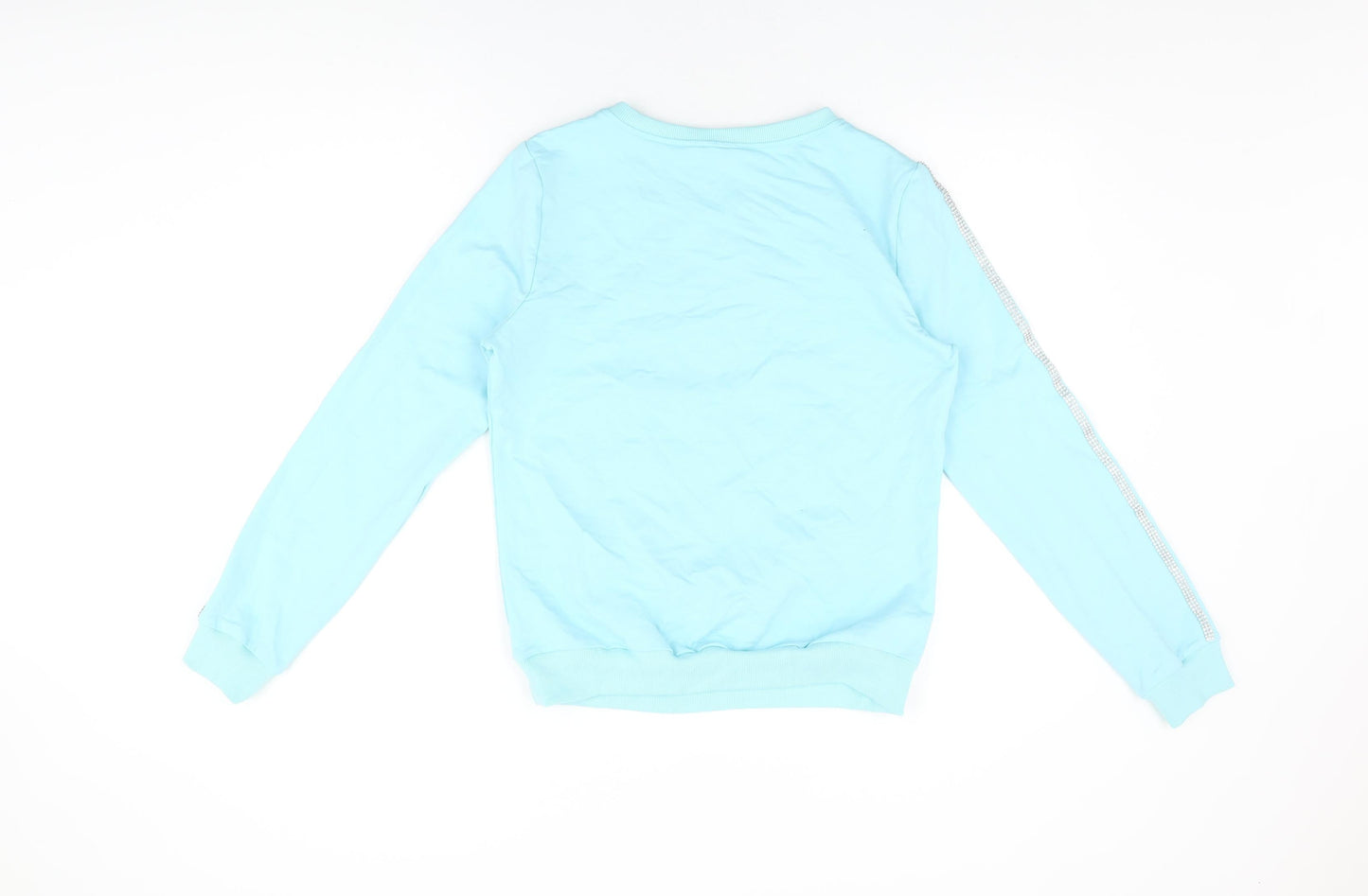 Emma & Ashley Womens Blue Cotton Pullover Sweatshirt Size L Pullover