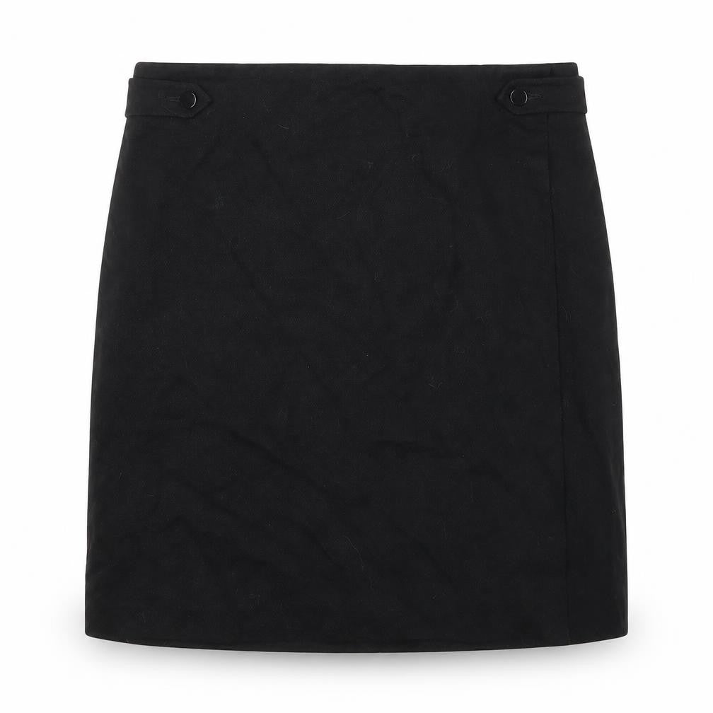 NEXT Womens Black Viscose A-Line Skirt Size 10 Zip