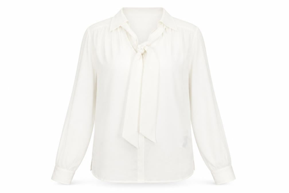 Marks & Spencer Womens White Polyester Basic Button-Up Size 8 V-Neck