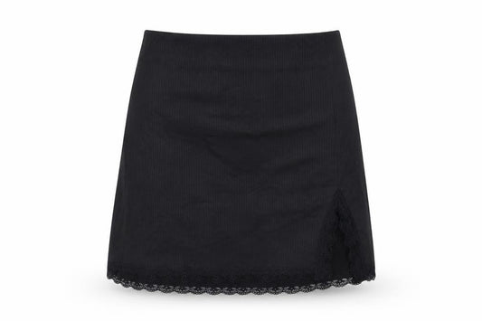 H&M Womens Black Polyester A-Line Skirt Size 2XS