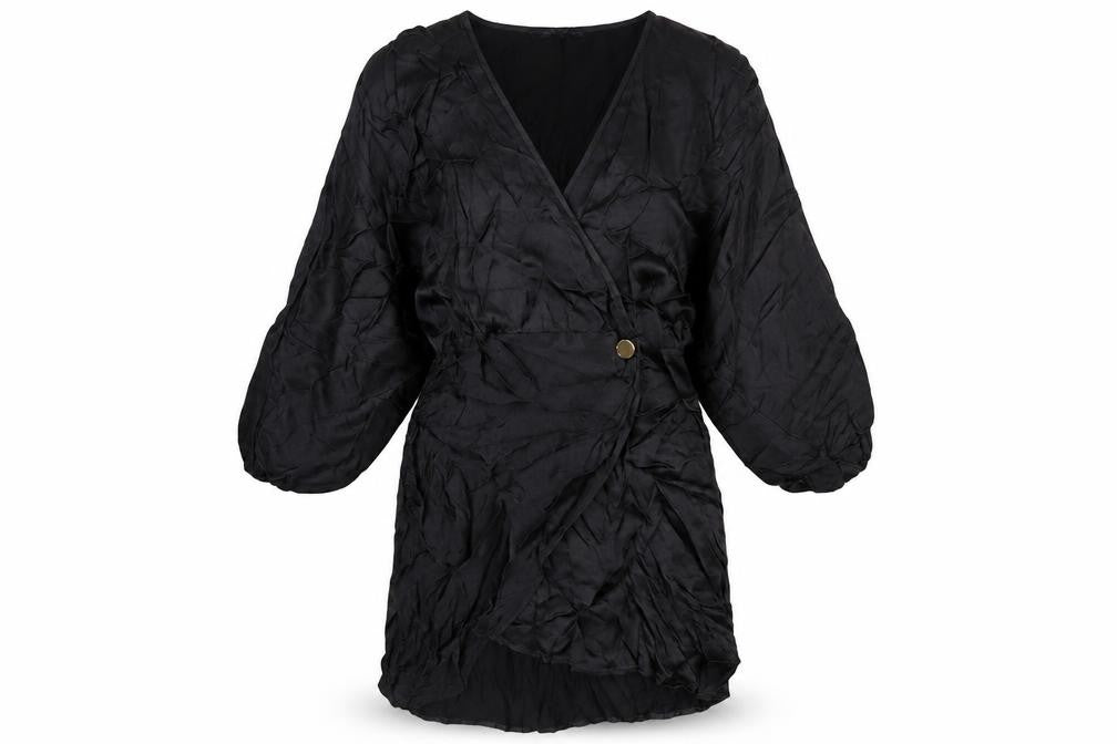 Zara Womens Black Viscose A-Line Size M V-Neck Pullover