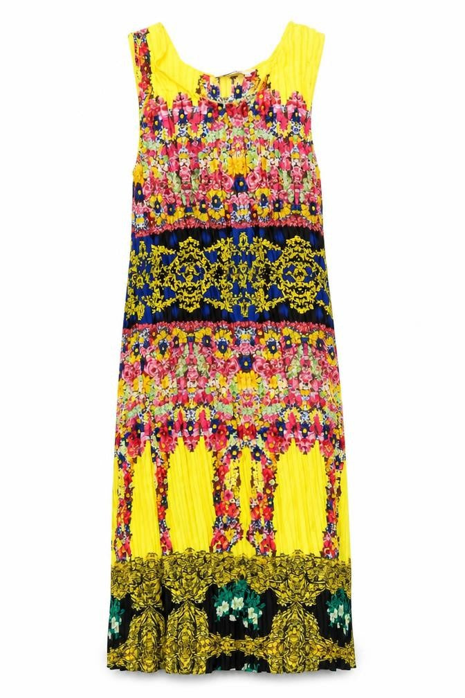 Louche Womens Multicoloured Geometric Polyester A-Line Size 10 Scoop Neck Pullover