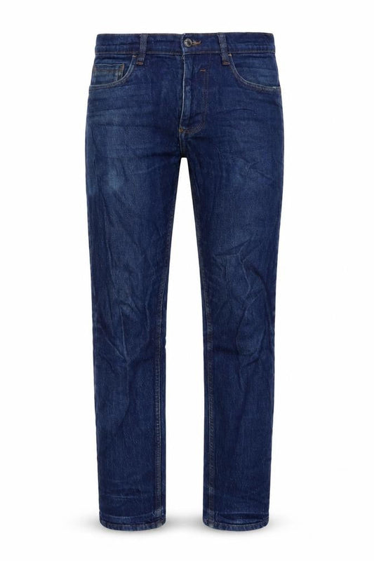 Burton Mens Blue Cotton Straight Jeans Size 32 in L30 in Regular Zip