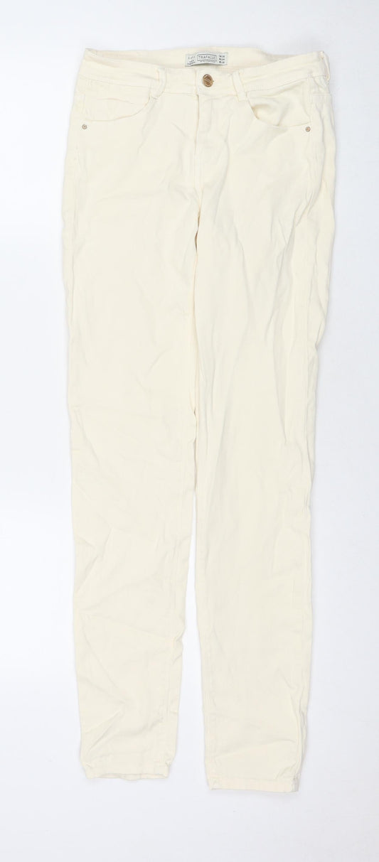Zara Womens Blue Cotton Skinny Jeans Size 8 L30 in Regular Zip