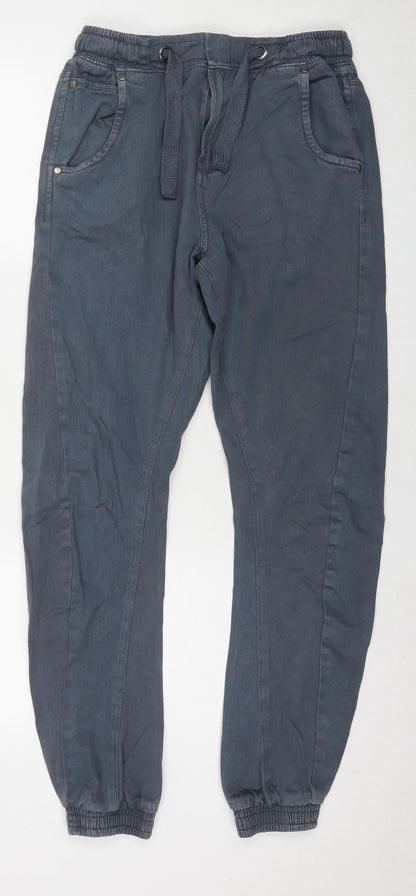 Network Mens Blue Cotton Tapered Jeans Size 28 in L30 in Regular Drawstring