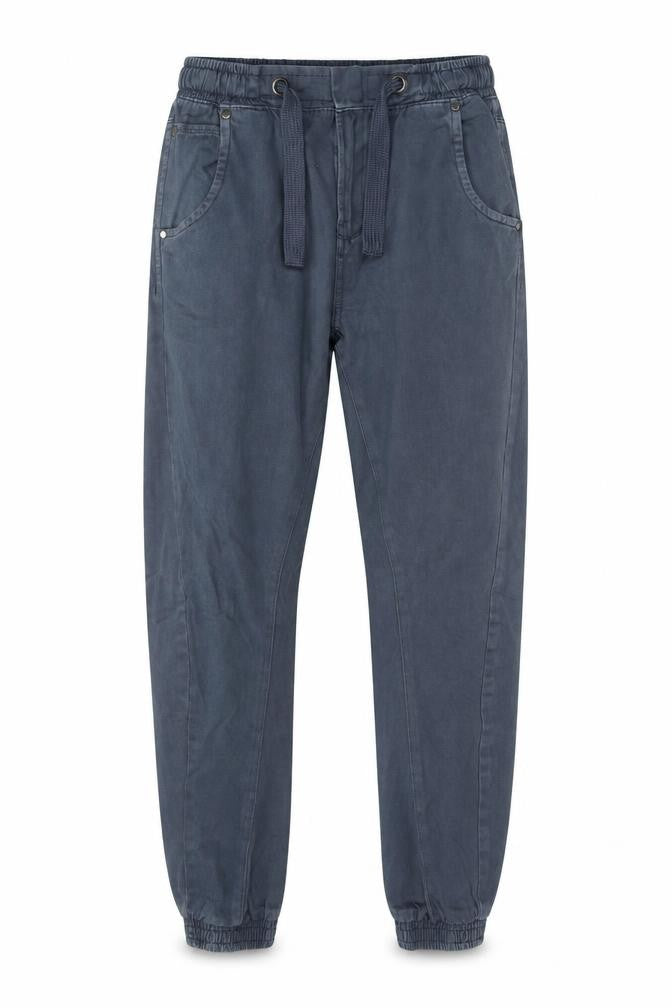 Network Mens Blue Cotton Tapered Jeans Size 28 in L30 in Regular Drawstring