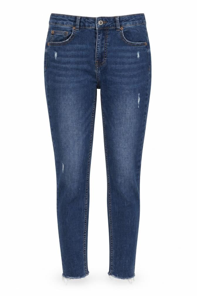 Denim & Co. Womens Blue Cotton Skinny Jeans Size 10 L29 in Regular Zip