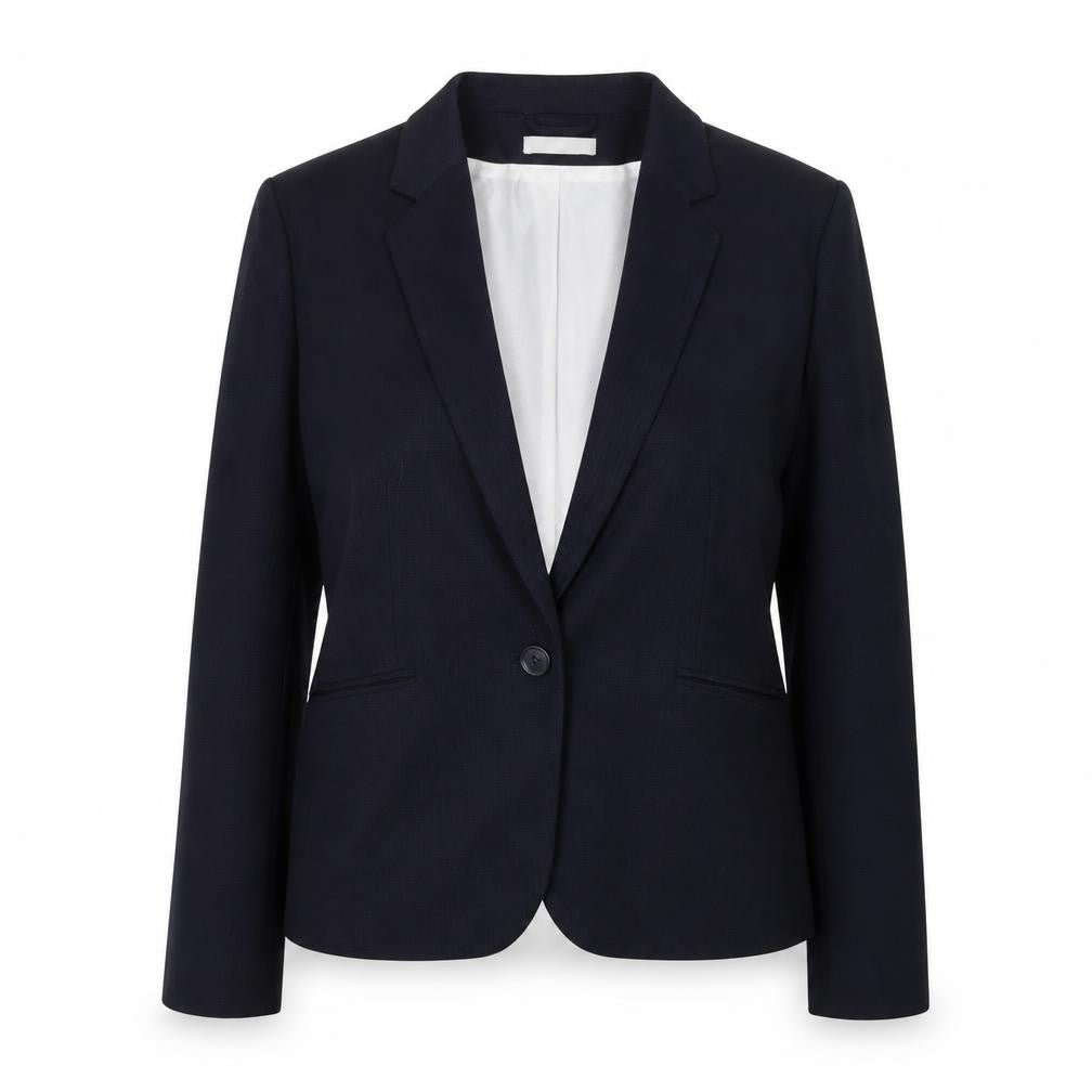 H&M Womens Blue Jacket Size 14 Button
