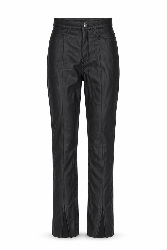 H&M Womens Black Polyester Trousers Size 6 L30 in Regular Button