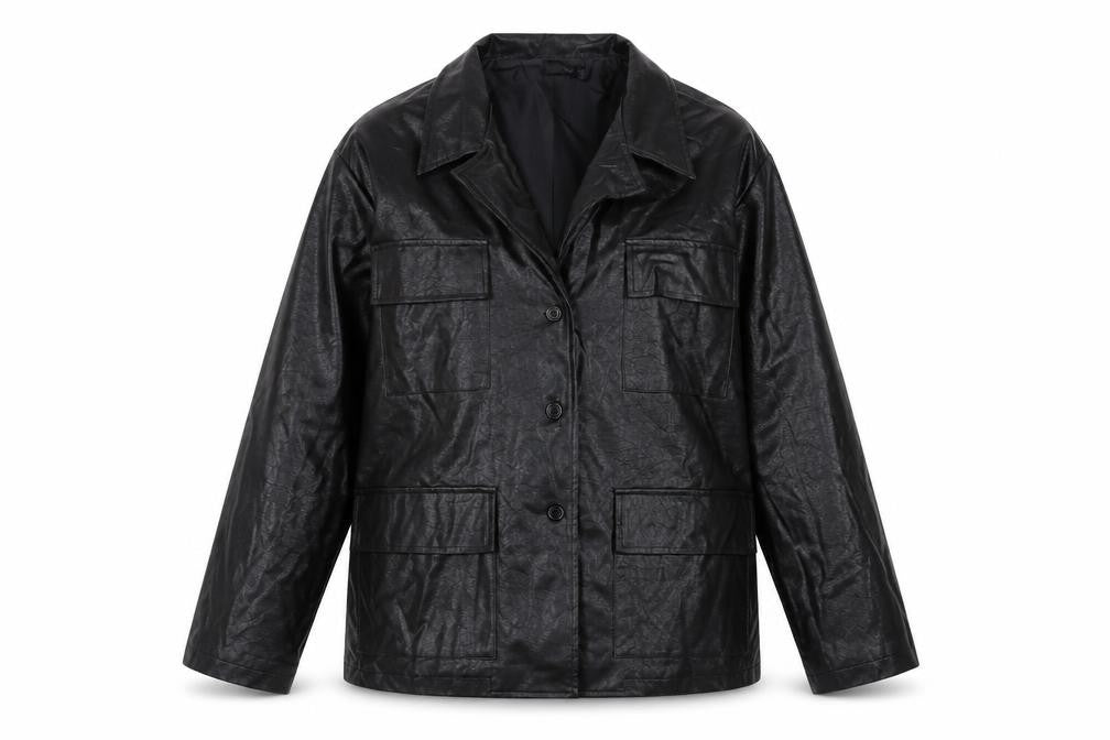 Nasty Gal Womens Black Jacket Size 12 Button