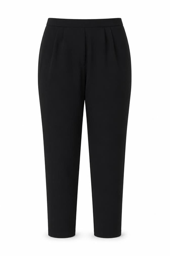 ASOS Womens Black Polyester Trousers Size 8 L25 in Regular