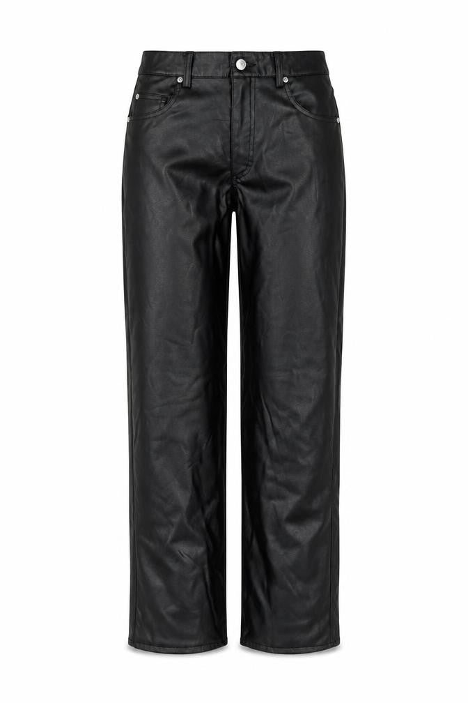 H&M Womens Black Polyester Trousers Size 14 L30 in Regular Button