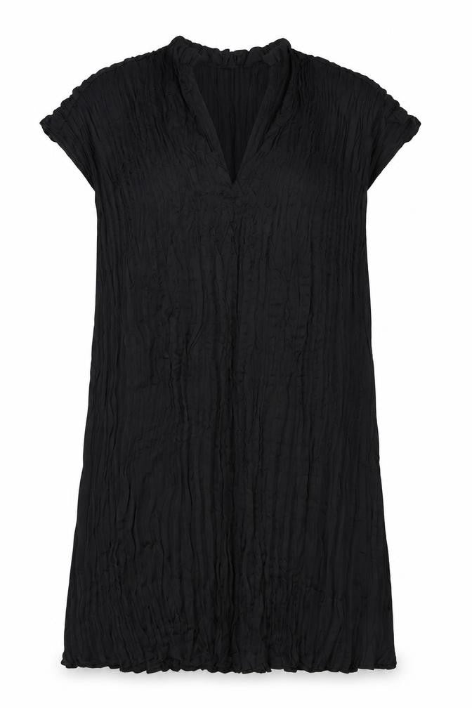 H&M Womens Black Polyester A-Line Size L V-Neck Pullover
