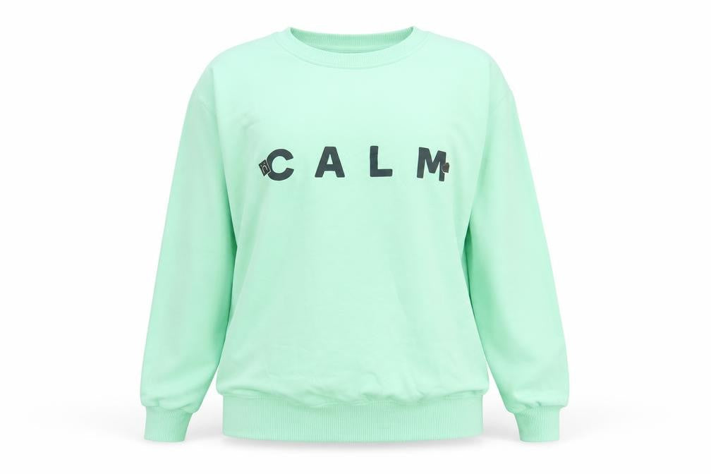 little White lies Womens Green Cotton Pullover Sweatshirt Size XS Pullover - Calm