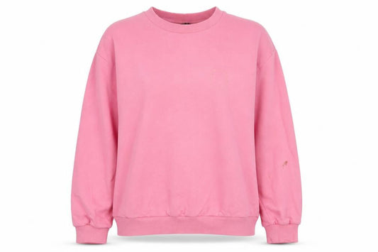 ASOS Womens Pink Cotton Pullover Sweatshirt Size 12 Pullover - Embroidered#
