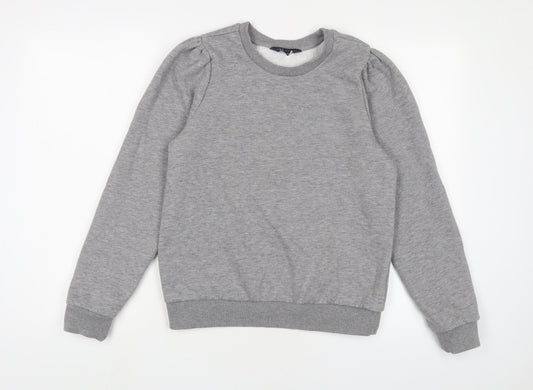 Marks and Spencer Womens Grey Cotton Pullover Sweatshirt Size 10 Pullover