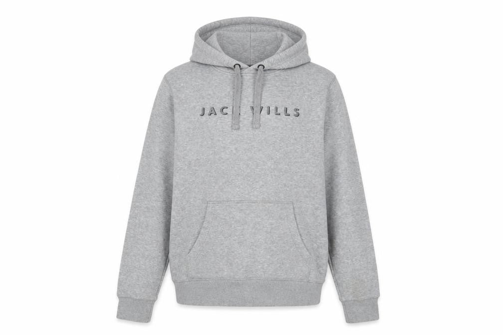 Jack Wills Womens Grey Cotton Pullover Hoodie Size 10 Pullover