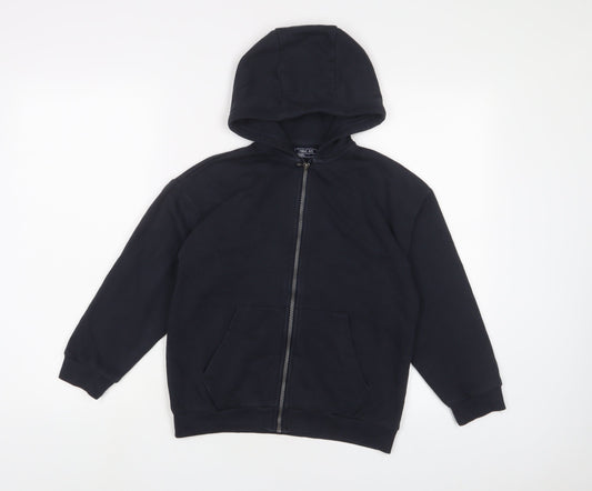 NEXT Boys Blue Cotton Full Zip Hoodie Size 9 Years Zip