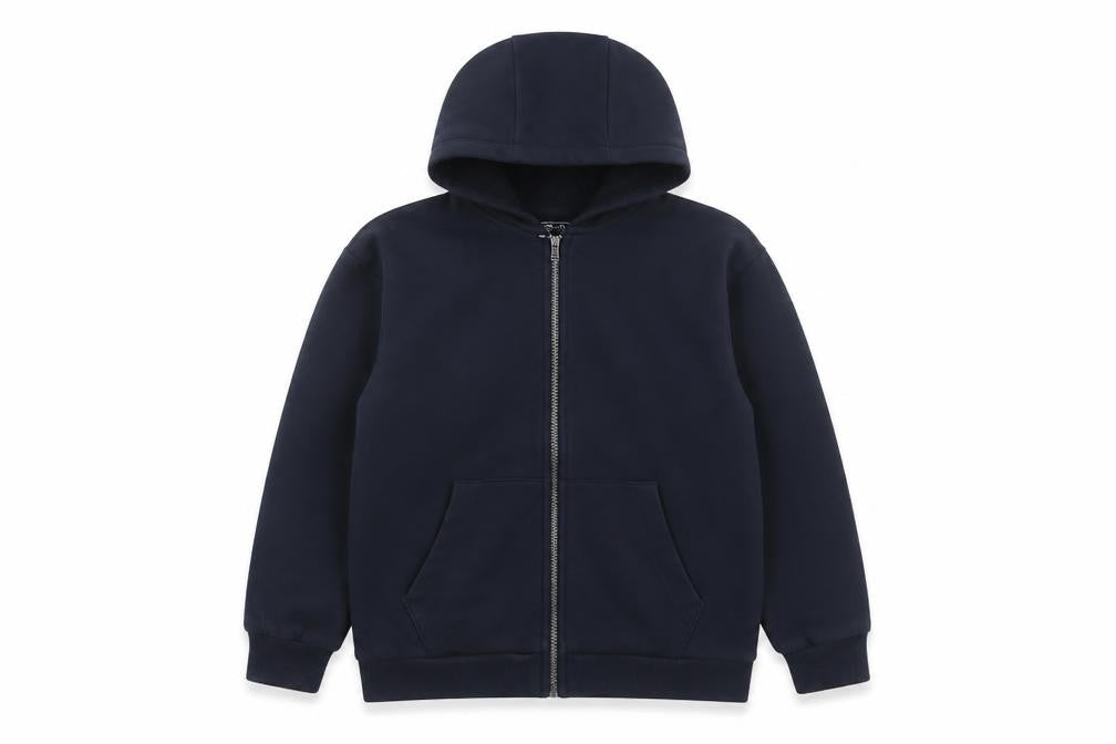 Next Boys Blue Cotton Full Zip Hoodie Size 9 Years Zip