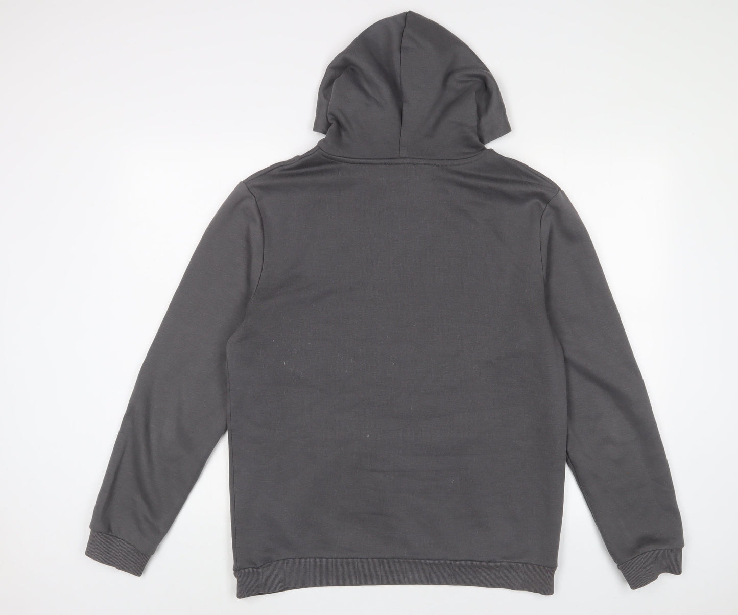 Boohoo Mens Grey Cotton Pullover Hoodie Size M