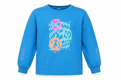 Next Girls Blue Cotton Pullover Sweatshirt Size 10 Years Pullover