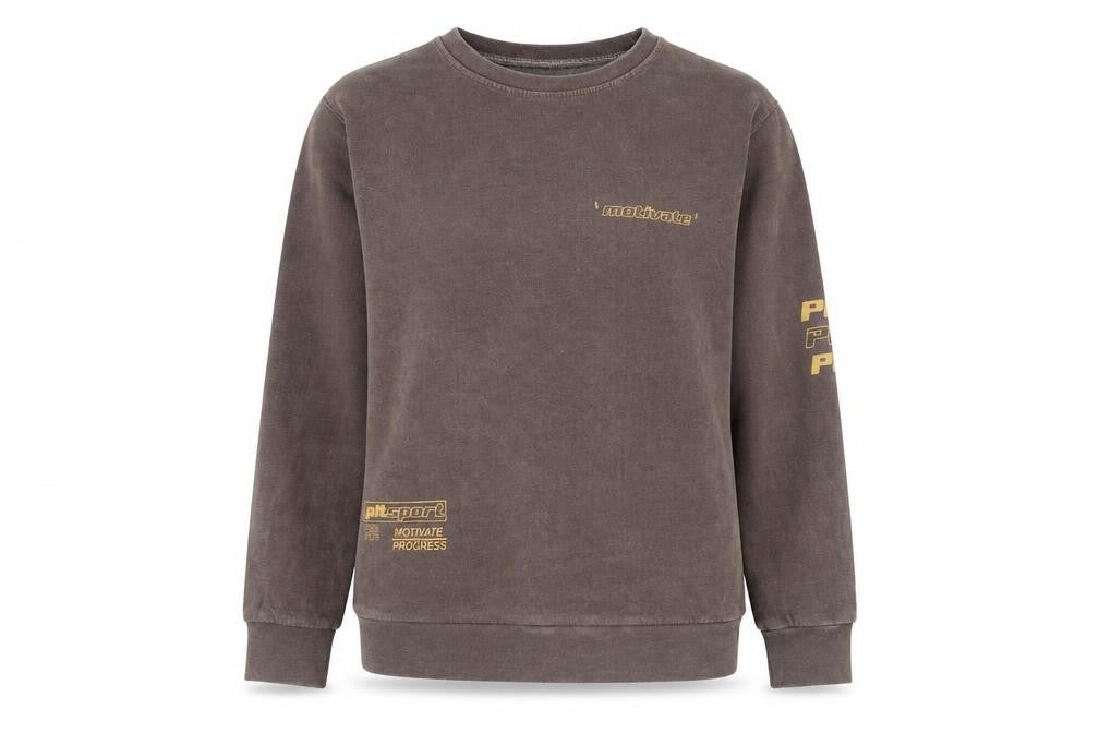 PRETTYLITTLETHING Womens Brown Cotton Pullover Sweatshirt Size S Pullover