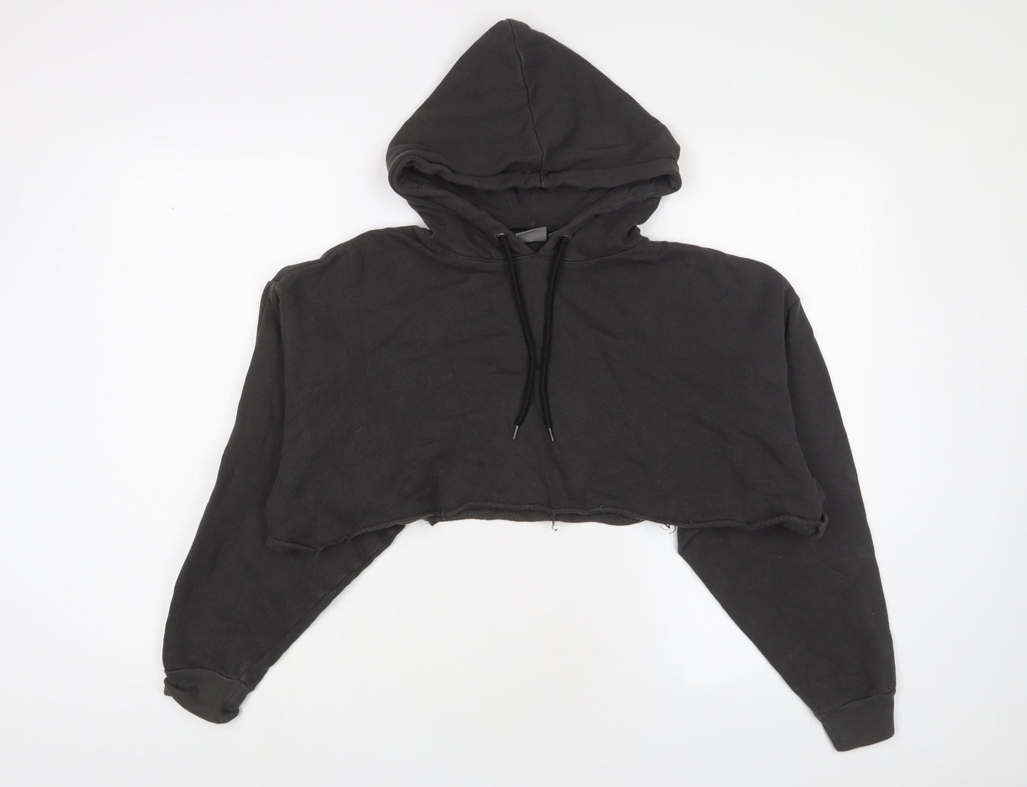ASOS Womens Grey Cotton Pullover Hoodie Size 2XS Pullover