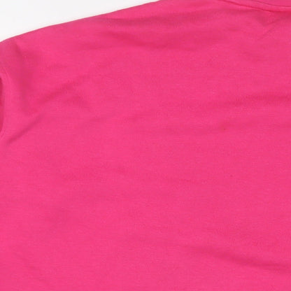 Preloved Disney Womens Pink Cotton Pullover Sweatshirt Size L Pullover - Label