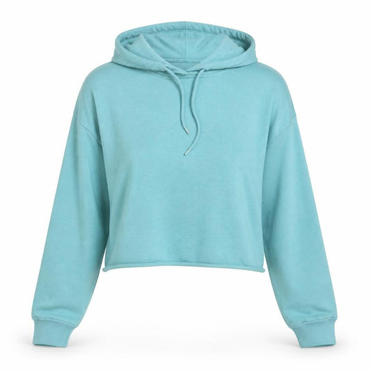 New Look Womens Blue Cotton Pullover Hoodie Size L Pullover