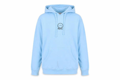 Awful Womens Blue Cotton Pullover Hoodie Size S Pullover - Embroidered