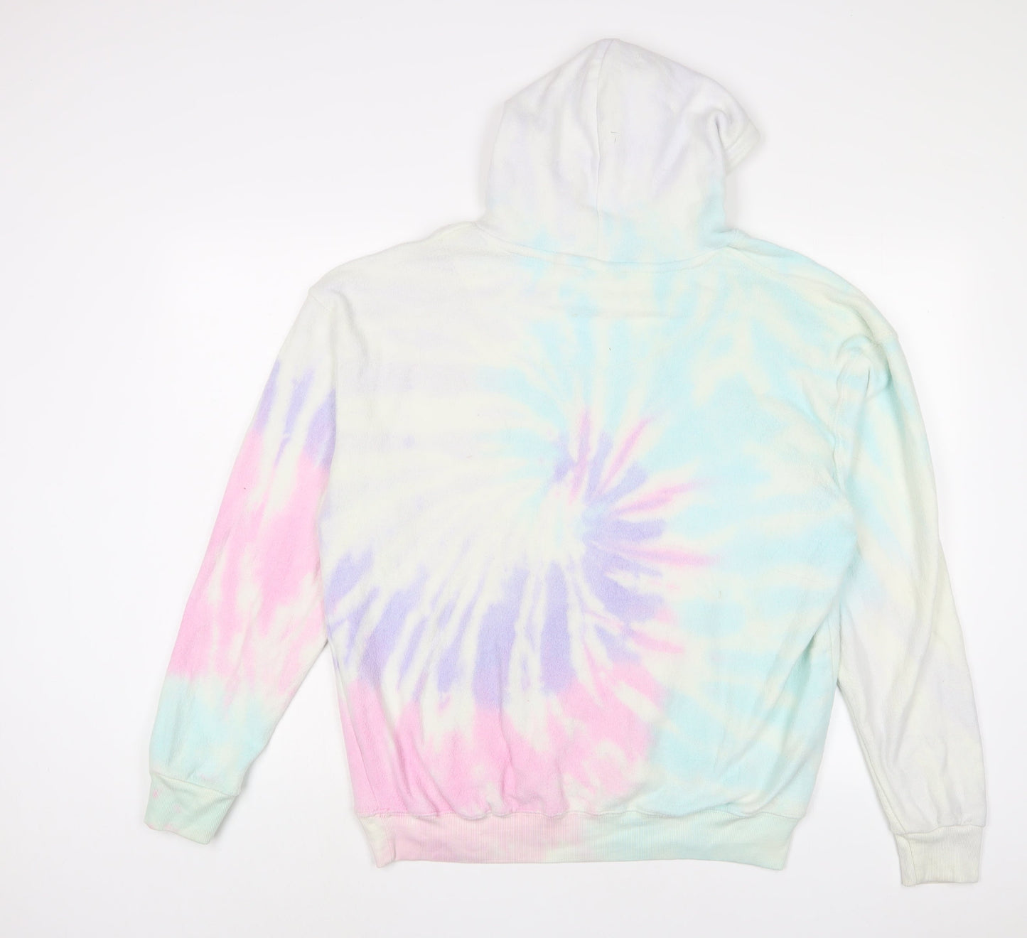 colortone Womens Multicoloured Geometric Polyester Pullover Hoodie Size M Pullover