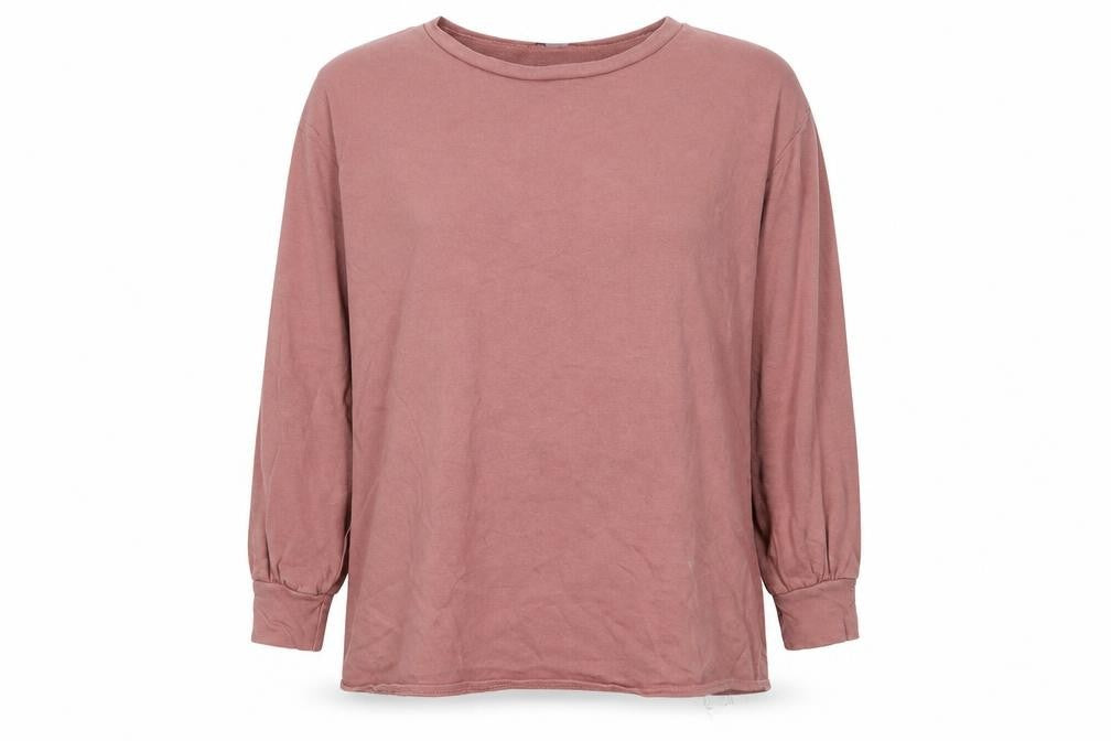 PRETTYLITTLETHING Womens Pink Cotton Pullover Sweatshirt Size 6 Pullover