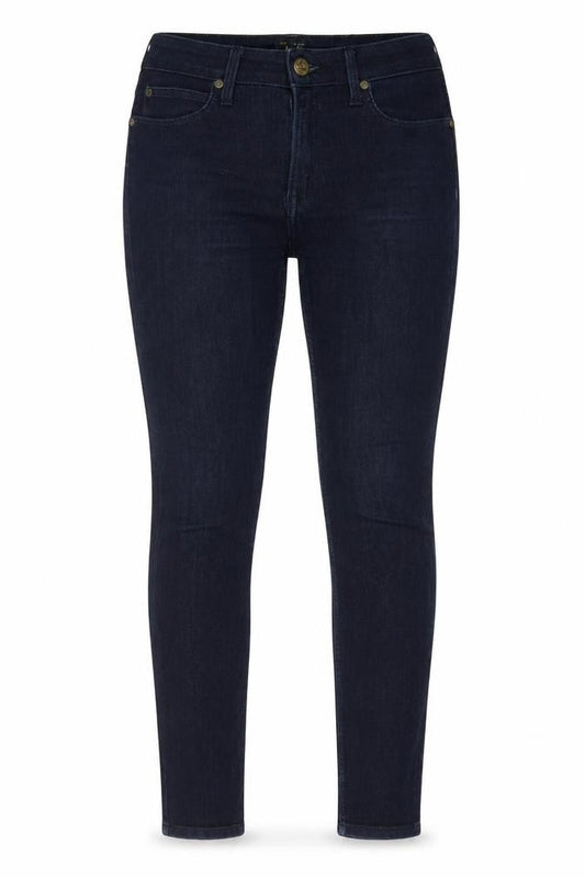 Lee Womens Blue Cotton Skinny Jeans Size 30 in L31 in Regular Zip