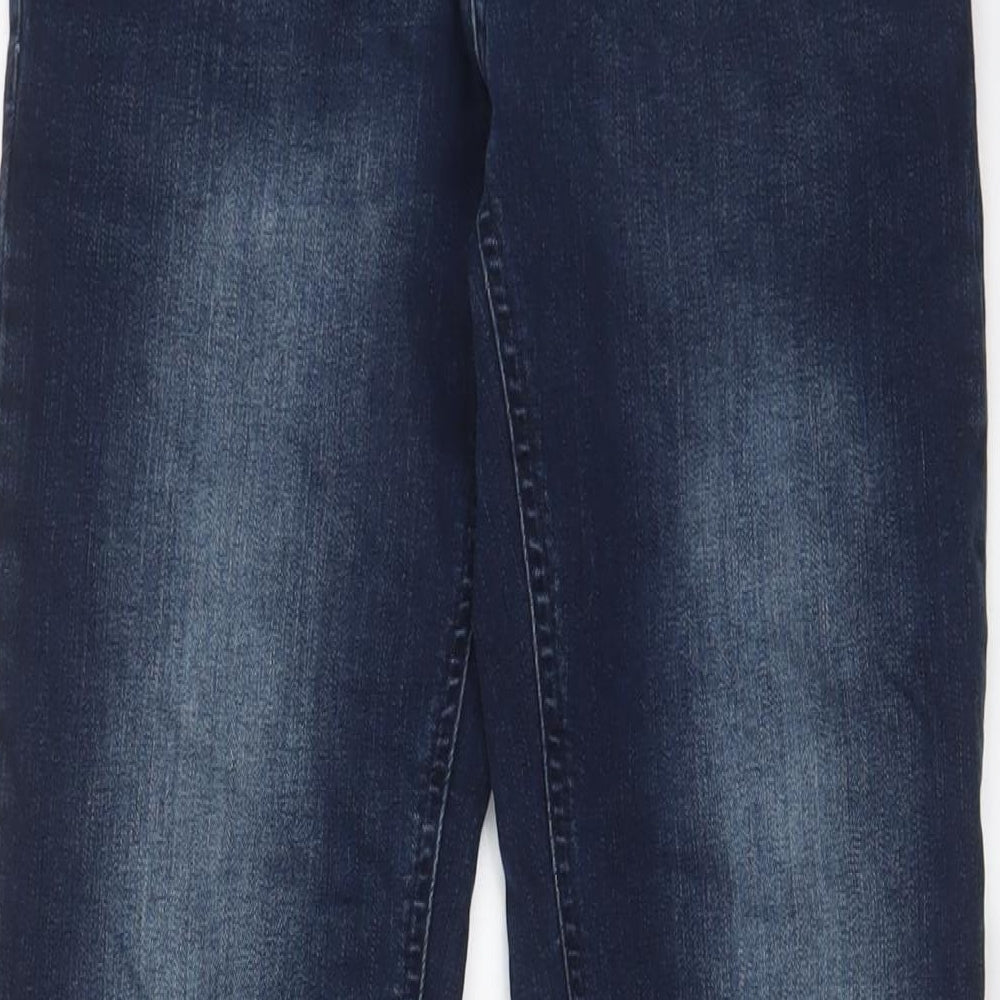 Denim & Co. Mens Blue Cotton Straight Jeans Size 28 in L30 in Slim Zip