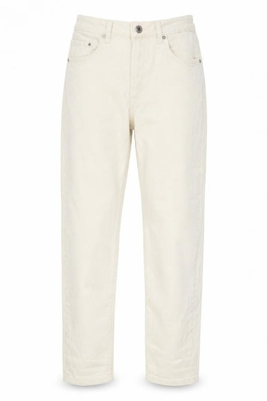 Stradivarius Womens Beige Cotton Straight Jeans Size 8 L27 in Regular Zip