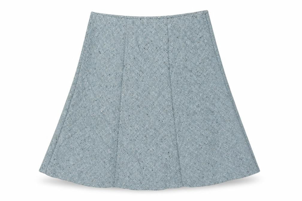 EWM Womens Blue Polyester A-Line Skirt Size 14