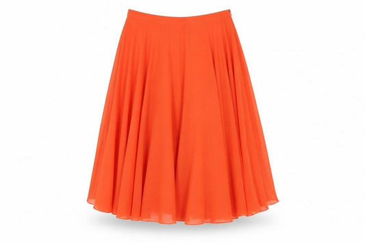 New Look Womens Red Polyester Pleated Skirt Size 10 Zip