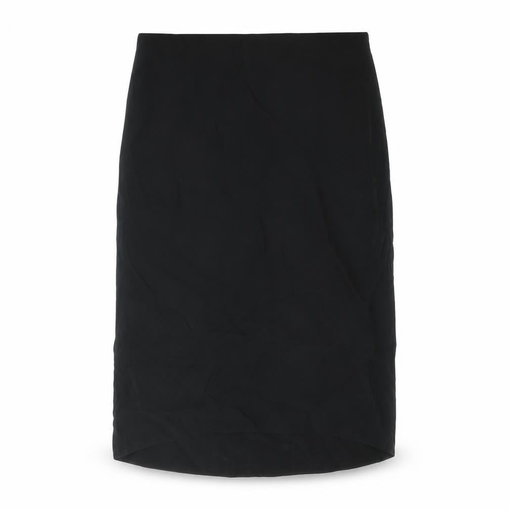 Vanessa Bruno Womens Black Polyester Straight & Pencil Skirt Size 8 Zip