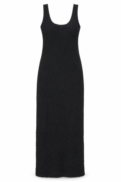 Boohoo Womens Black Viscose Maxi Size 10 Scoop Neck Pullover