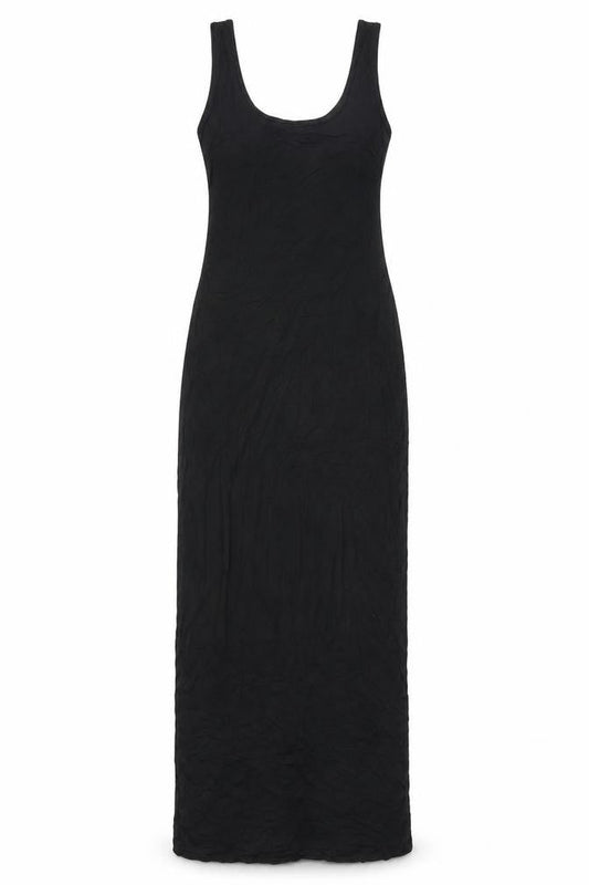 Boohoo Womens Black Viscose Maxi Size 10 Scoop Neck Pullover