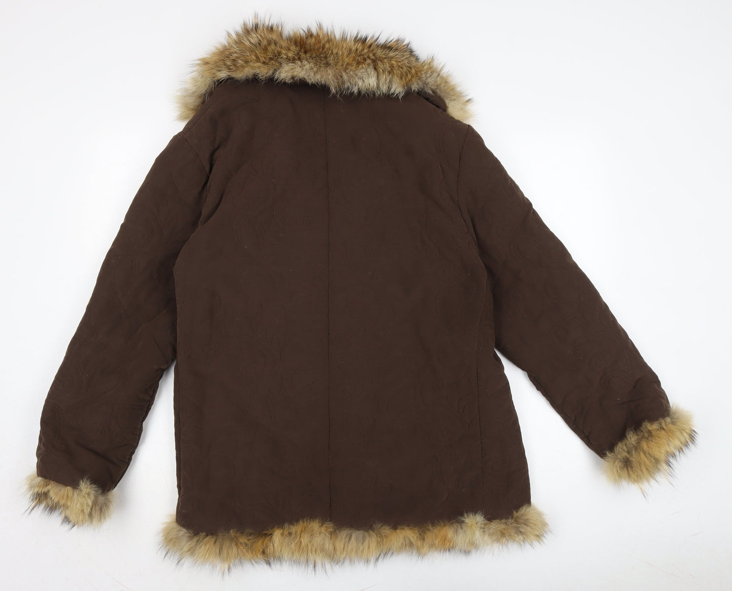 MBustos Womens Brown Jacket Size 18