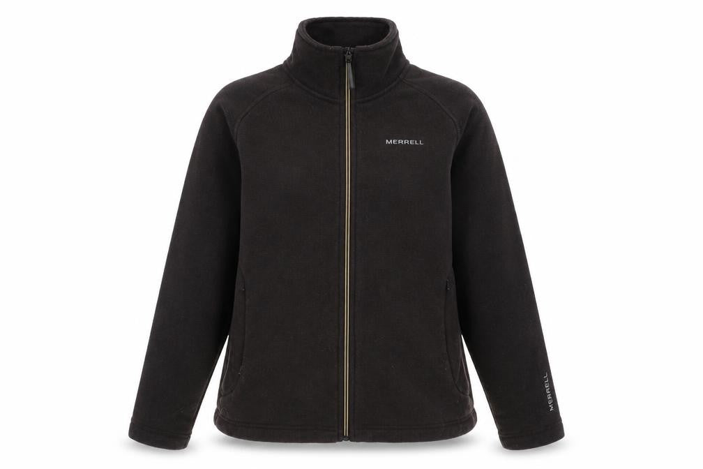 Merrell Womens Brown Cowl Neck Polyester Full Zip Jumper Size M