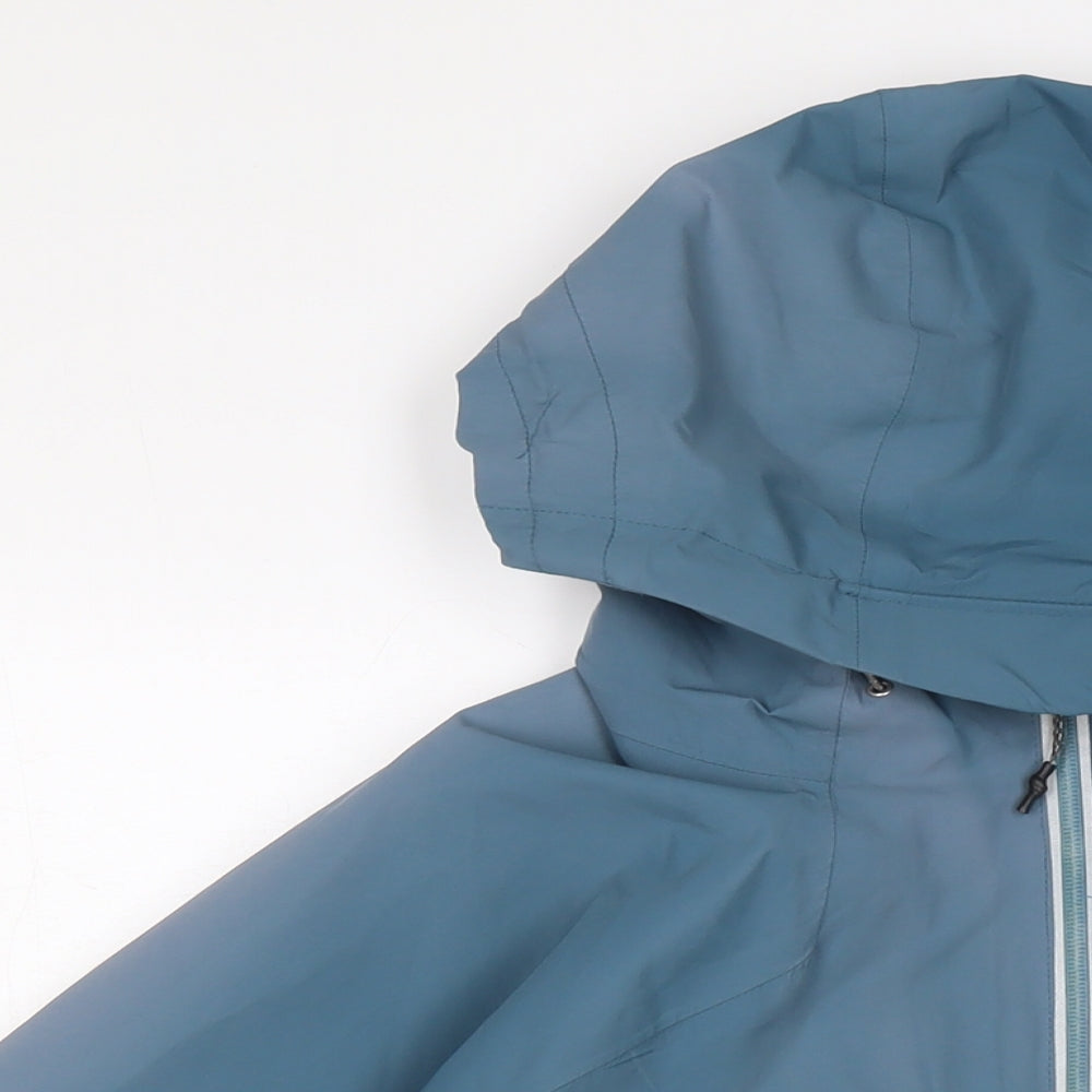 Aquadry Womens Blue Rain Coat Jacket Size 20 Zip