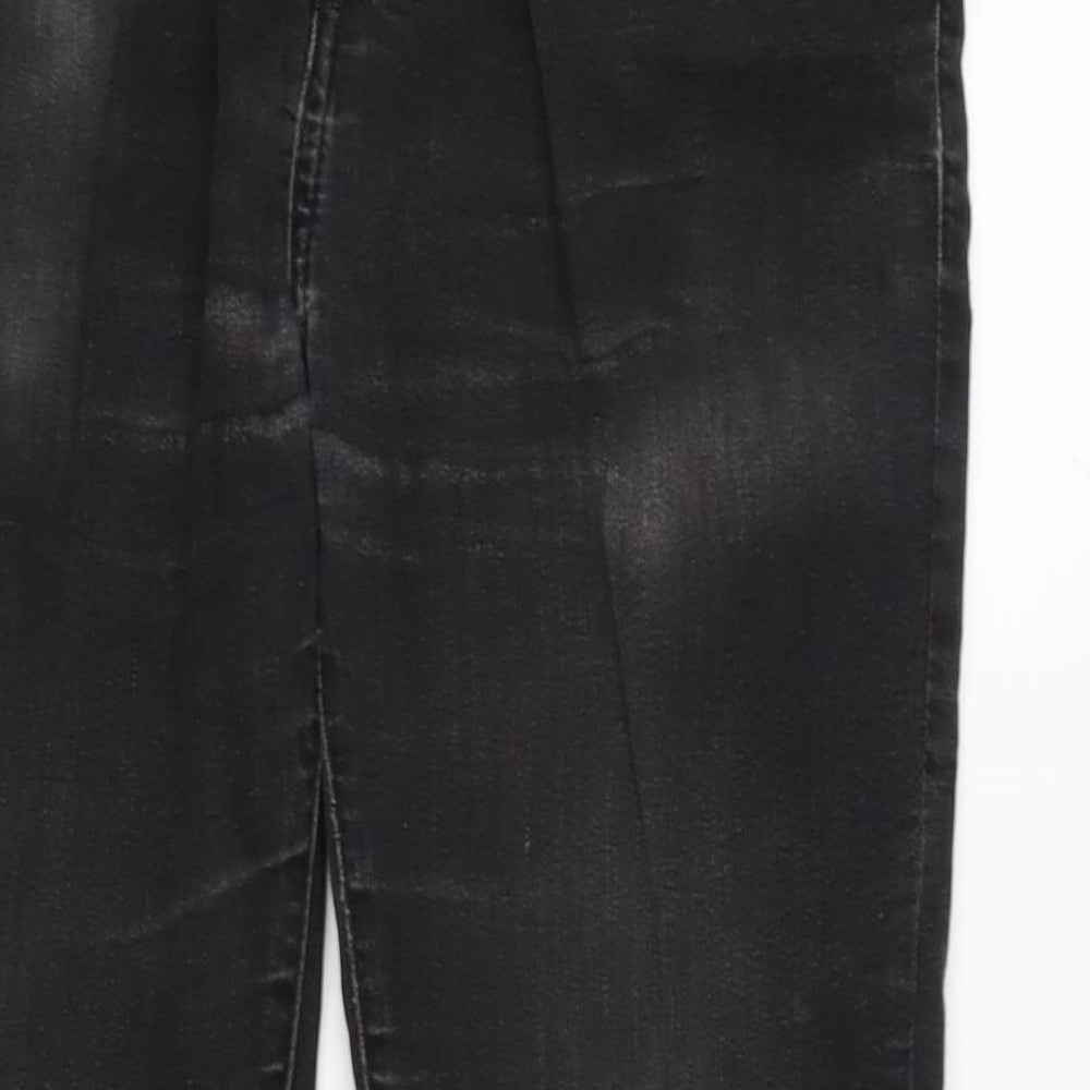 Peacocks Mens Blue Cotton Blend Tapered Jeans Size 30 in L28 in Regular Zip