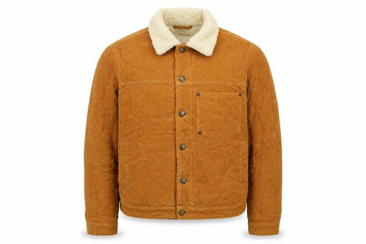 Topman Mens Brown Biker Jacket Size S Button