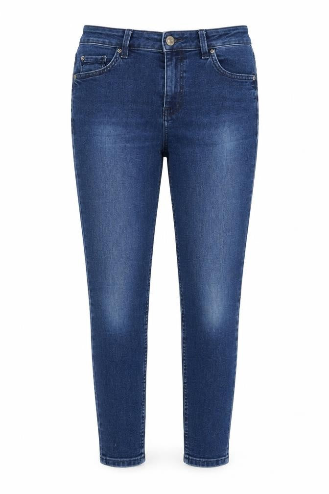 Marks & Spencer Womens Blue Cotton Blend Skinny Jeans Size 10 L24 in Regular Zip