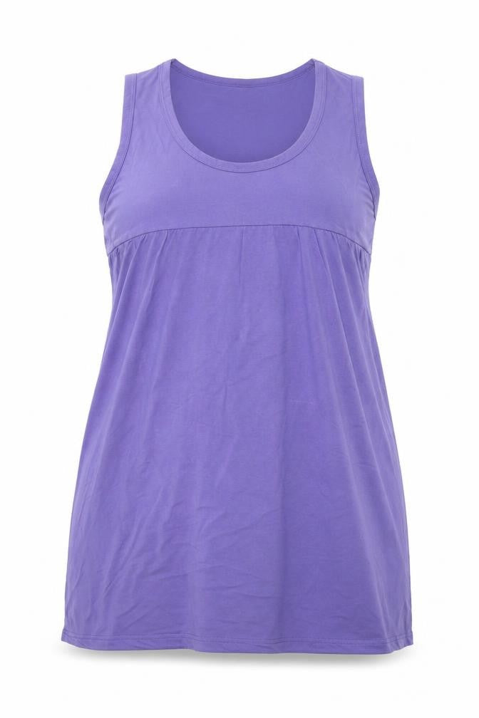 Being Casual Womens Purple Polyester Shift Size 20 Scoop Neck Pullover