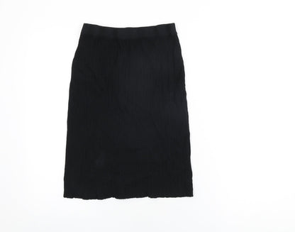 Next Womens Black Viscose Straight & Pencil Skirt Size 8