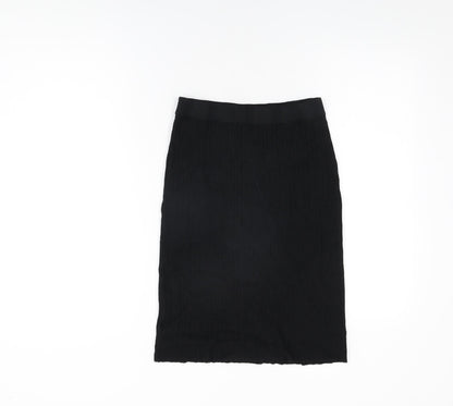 Next Womens Black Viscose Straight & Pencil Skirt Size 8